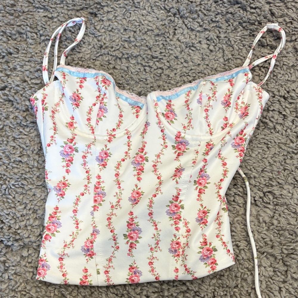 Edikted Floral Corset Top